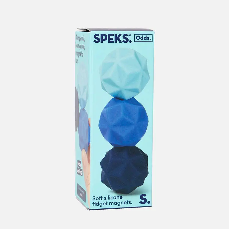 Speks Odds Blue Peaks Silicone Fidget Magnets 1