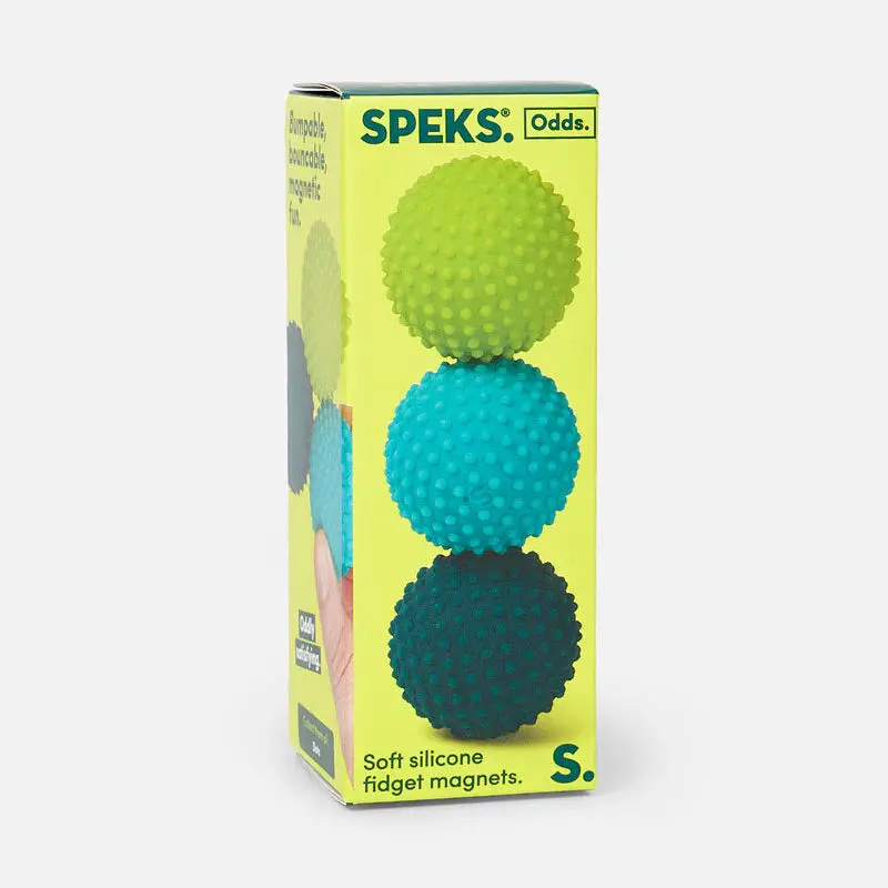 Speks Odds Green Dots Silicone Fidget Magnets 1