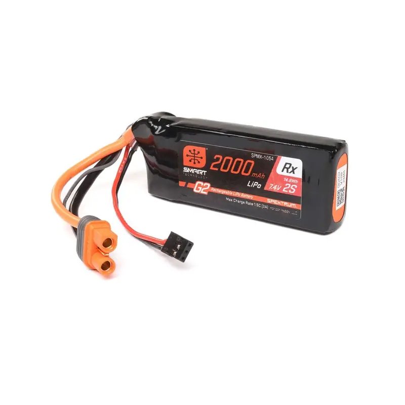 Spektrum 2000Mah 2S 15C Smart G2 Receiver Lipo Battery With Ic3 Connector 1