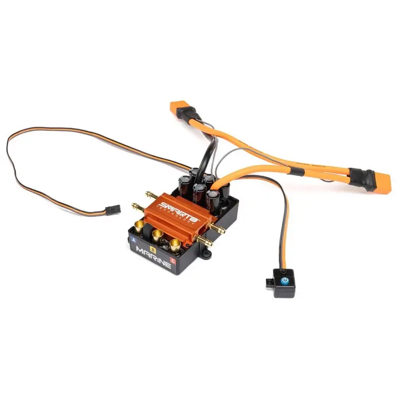 Spektrum 200A Brushless Marine Smart Esc 12S Super Sonicwake Spmxme1200 1