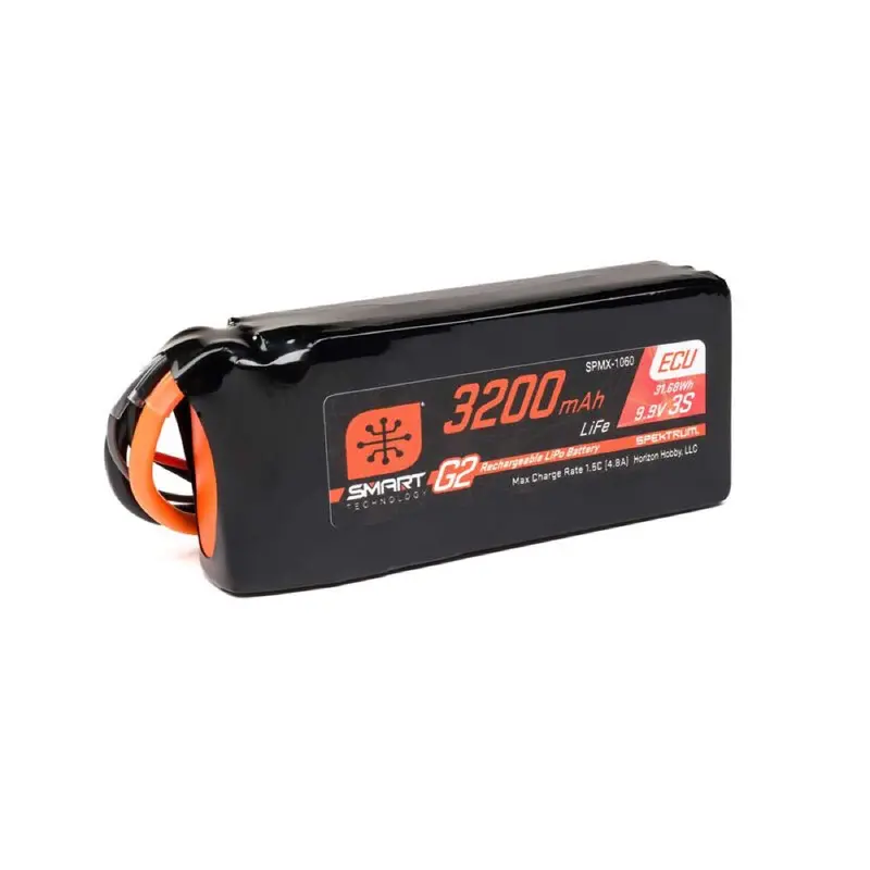 Spektrum 3200Mah 3S 10C Smart G2 Ecu Life Battery With Ic3 Connector 2