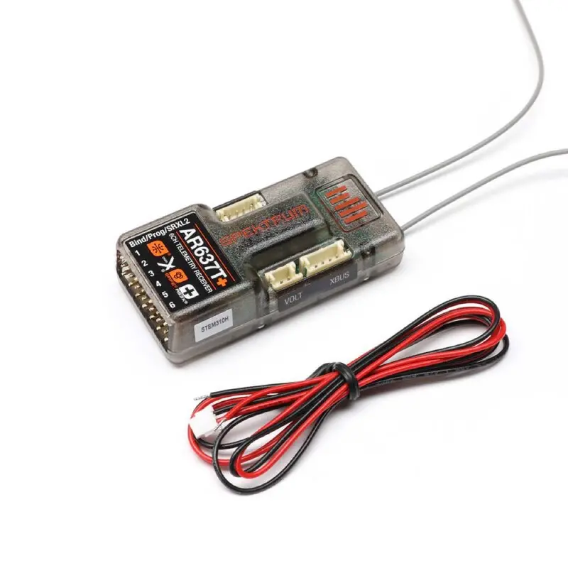 Spektrum Ar637t+ 6Ch Air Receiver With As3x+ Safe Technology And Telemetry Spm-1032 1