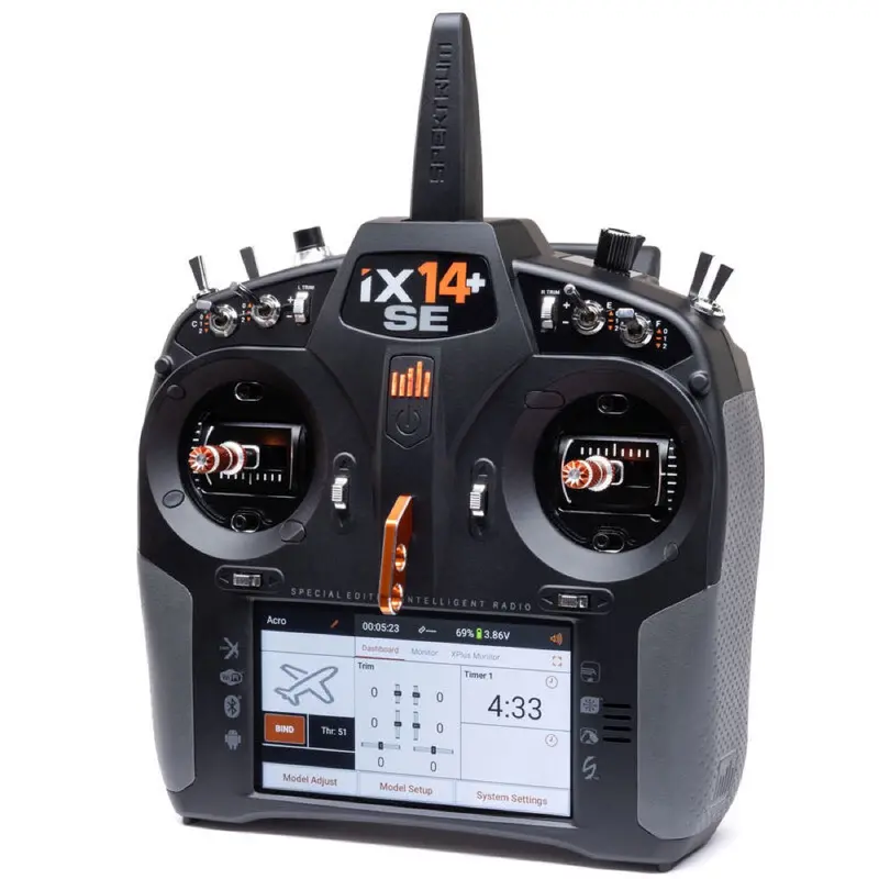 Spektrum Ix14+ Se 20 Channel Dsmx Rc Transmitter Spmr14020 1