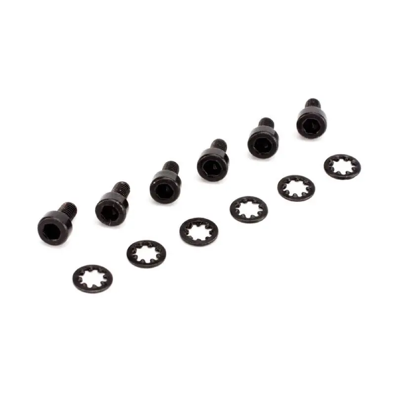 Spektrum Spma4043 Socket Head Metal Gear Servo Screws & Washers 6Pcs 1