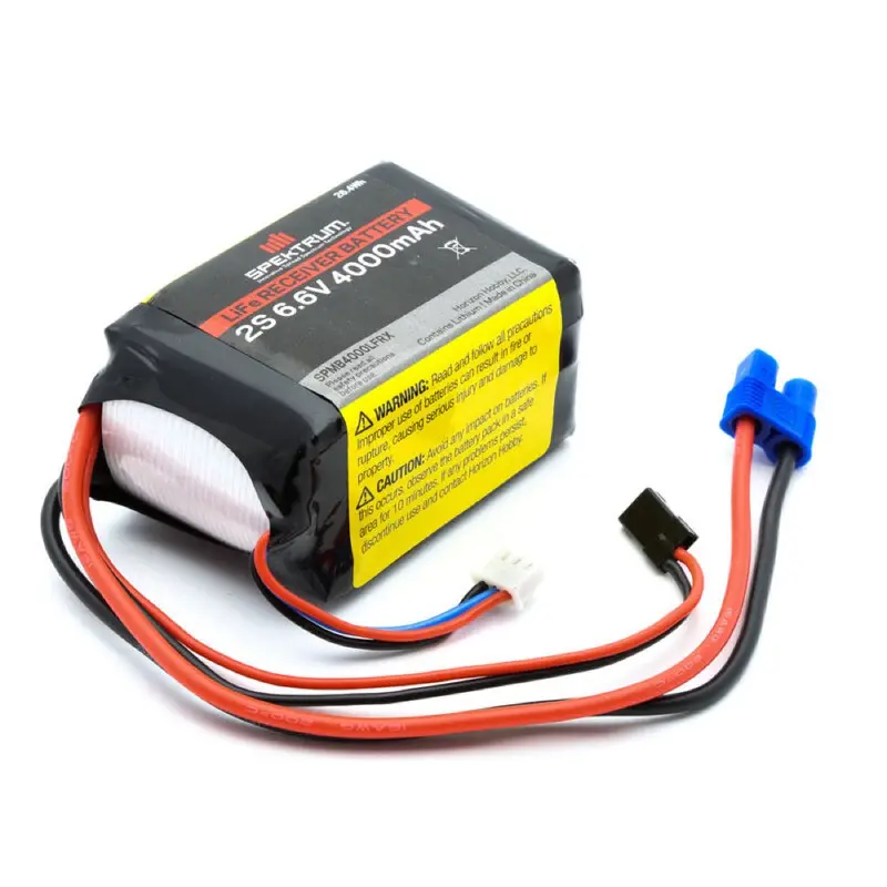Spektrum Spmb4000lfrx 4000Mah 2S 6.6V Life Receiver Battery 1