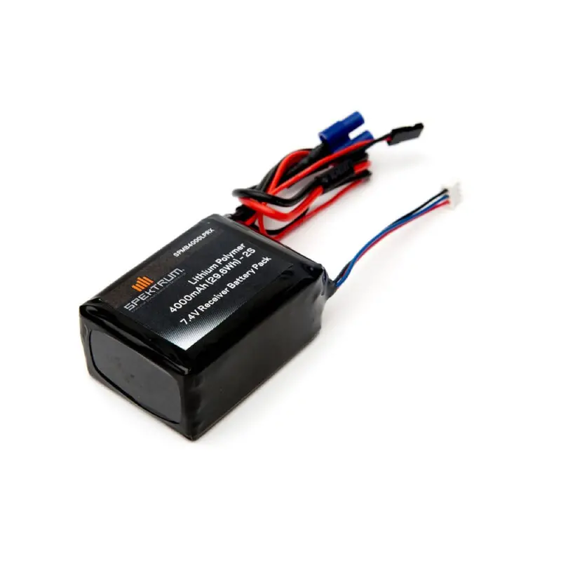 Spektrum Spmb4000lprx 4000Mah 2S 7.4V Lipo Receiver Battery 1