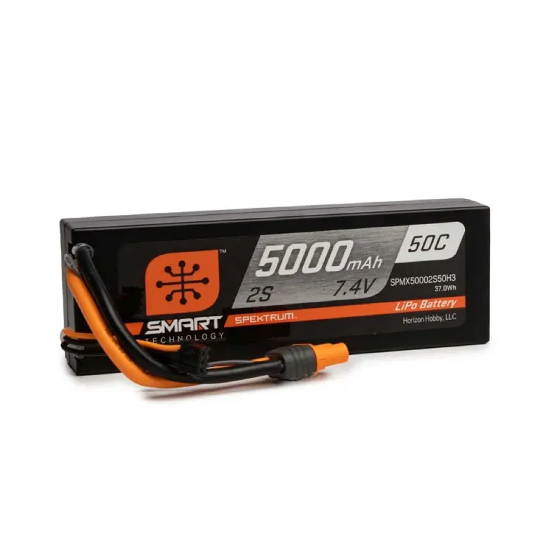 Spektrum Spmx-1031 Smart 5000Mah 2S 50C Ic3 Lipo Battery Powerstage Bundle With S100 Charger 2