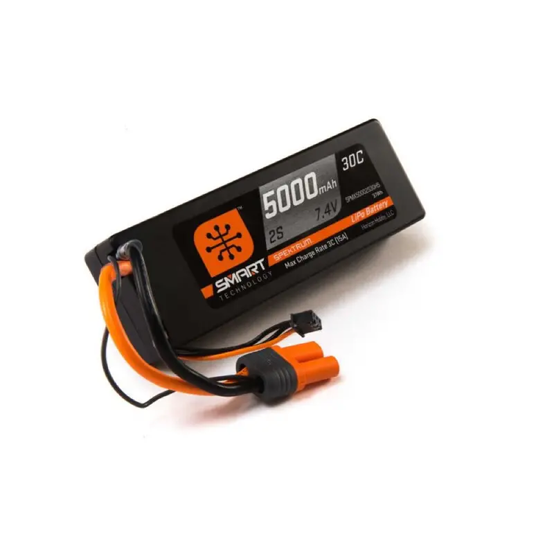 Spektrum Spmx-1032 Smart 5000Mah 2S 50C Ic5 Lipo Battery Powerstage Bundle With S100 Charger 2