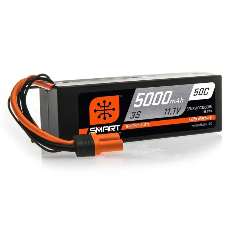 Spektrum Spmx-1034 Smart 5000Mah 3S 50C Ic5 Lipo Battery Powerstage Bundle With S100 Charger 2