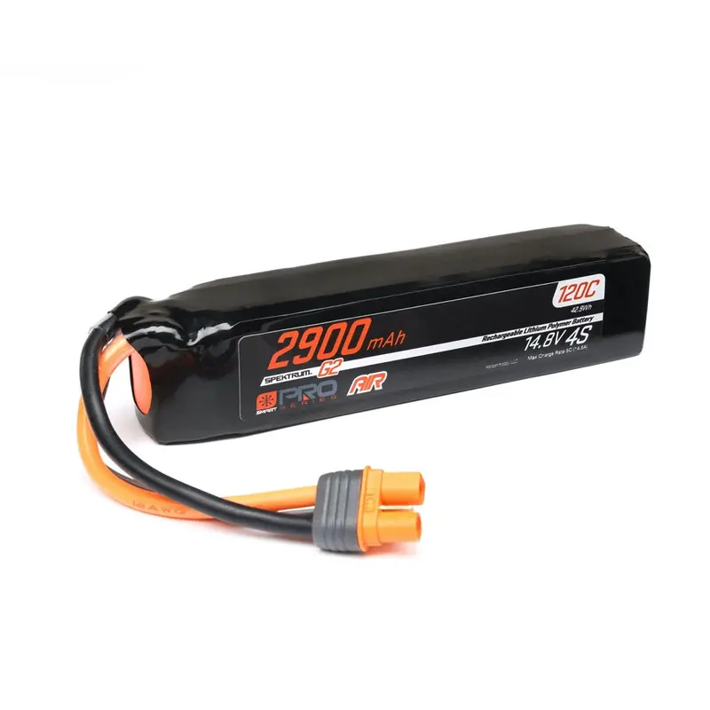 Spektrum Spmx-1067 Smart Pro Series Air 2900Mah 4S 14.8V 120C G2 Lipo Battery With Ic3 Connector 1