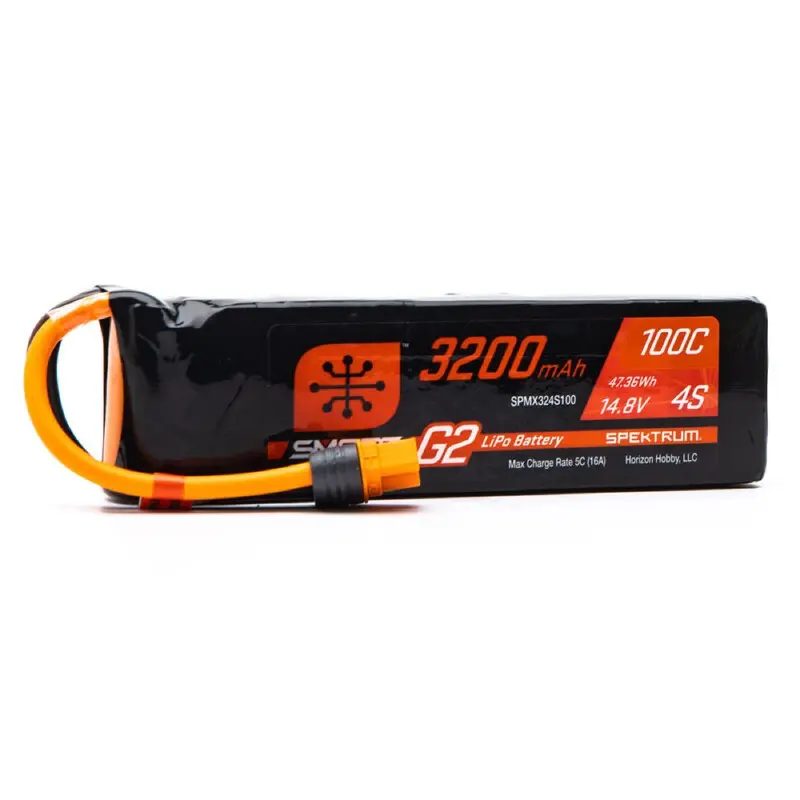 Spektrum Spmx326s100 3200Mah 6S 22.2V 100C Smart G2 Lipo Battery With Ic5 Connector 1