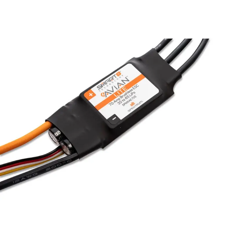 Spektrum Spmxae70e Avian 70A 3-6S Smart Lite Brushless Esc With Ic3 Connector 1