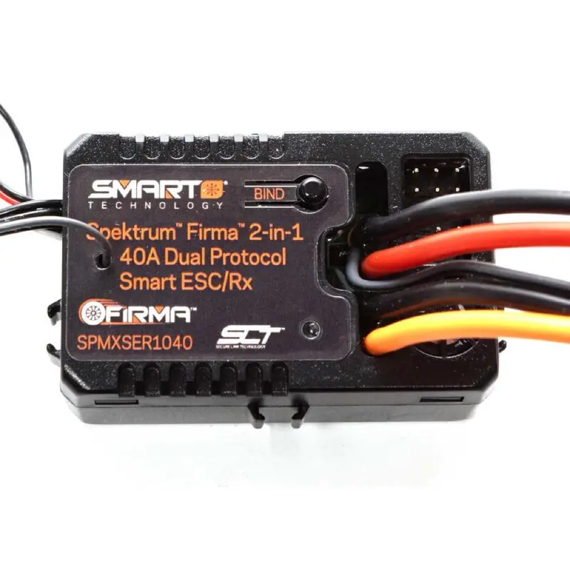 Spektrum Spmxser1040 Firma 2-In-1 40A Brushed Smart Esc/Dual Protocol Rx 1