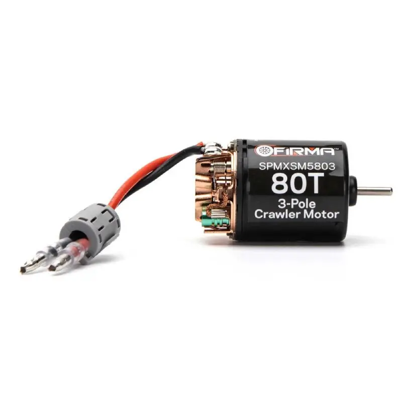 Spektrum Spmxsm5803 Firma 80T Rebuildable 3 Pole Brushed Crawler Motor 1