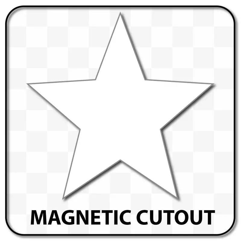 Star Shaped Blank Magnet 2
