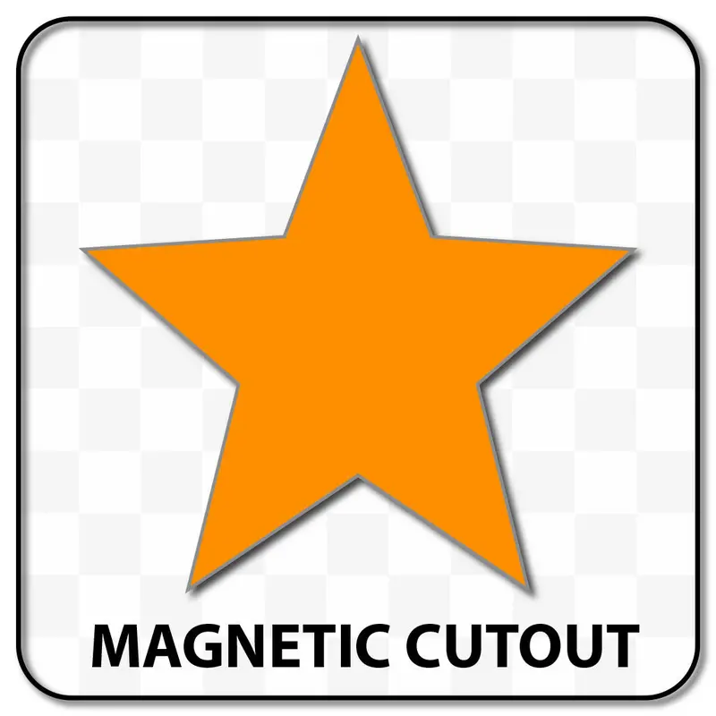 Star Shaped Blank Magnet 7