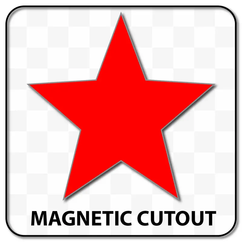 Star Shaped Blank Magnet 7