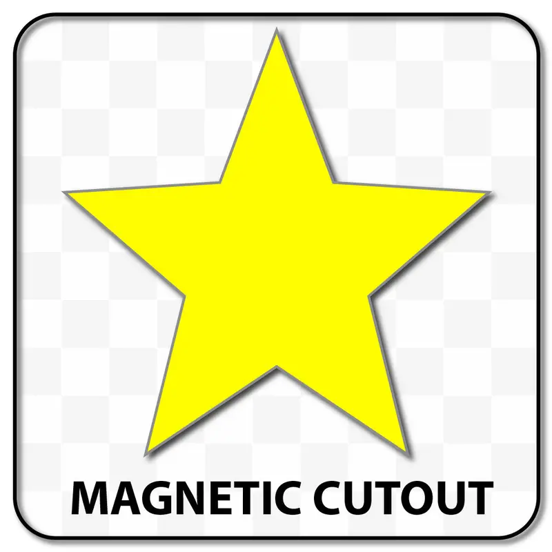 Star Shaped Blank Magnet 9