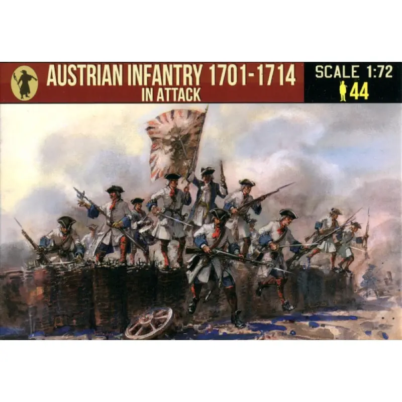 Strelets 261 1/72 Spanish Succession War Austrian Infantry In Attack 1