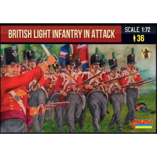 Strelets 295 1/72 Napoleonic British Light Infantry In Attack 1