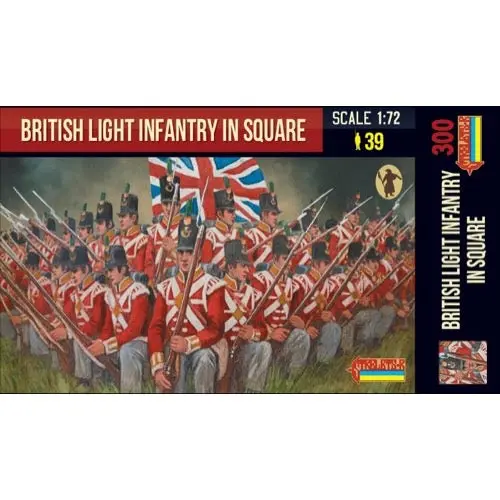Strelets 300 1/72 Napoleonic British Light Infantry In Square 1