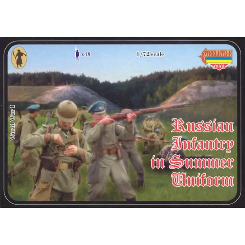 Strelets M018 1/72 Wwi Russian Infantry In Summer Uniform 1