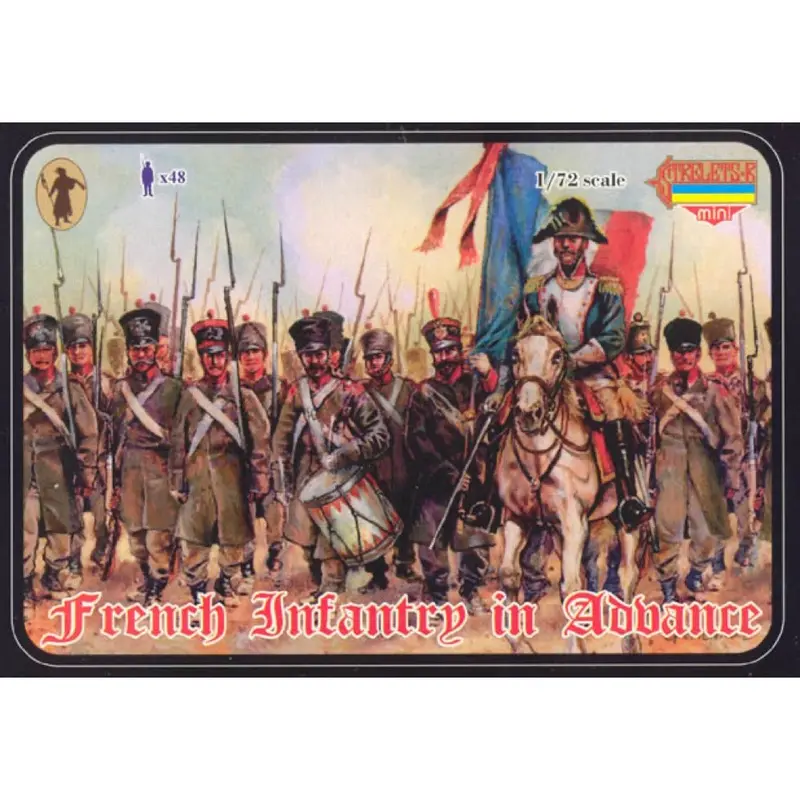 Strelets M026 1/72 Napoleonic French Infantry In Advance 1