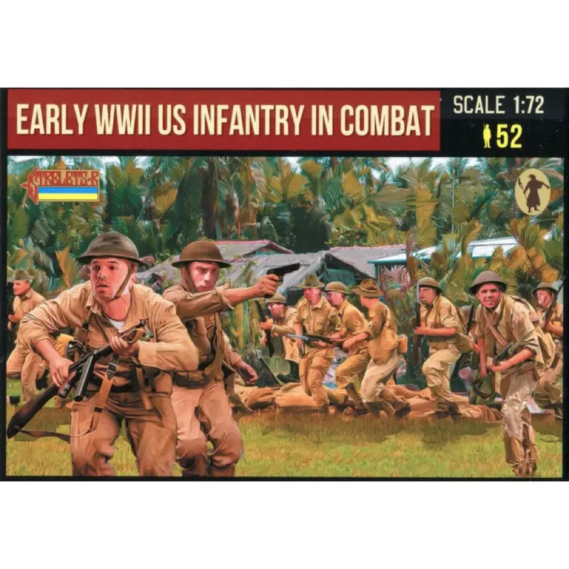 Strelets M159 1/72 Wwii Early Us Infantry In Combat 1