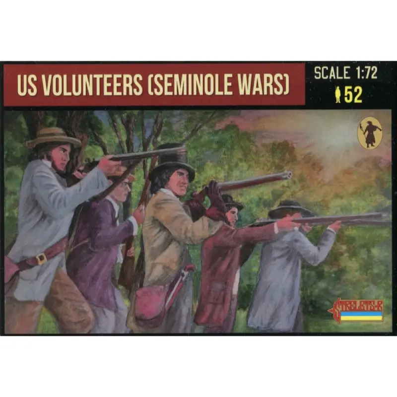 Strelets M161 1/72 Seminole Wars Us Volunteers 1