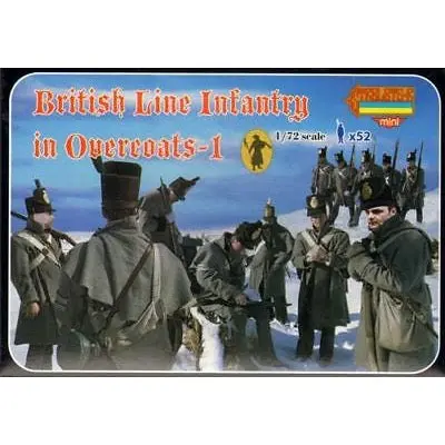 Strelets-R M094 1/72 Napoleonic British Line Infantry In Overcoats 1 Plastic Figure Set 1