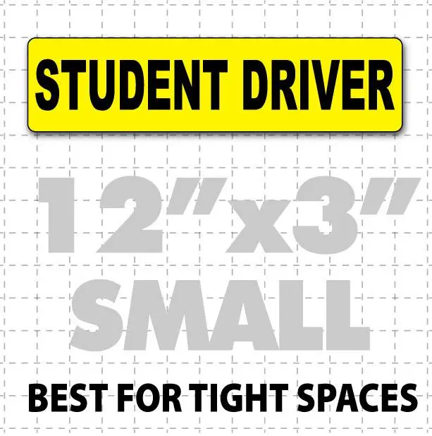 Student Driver Magnetic Sign 12" X 3" 1