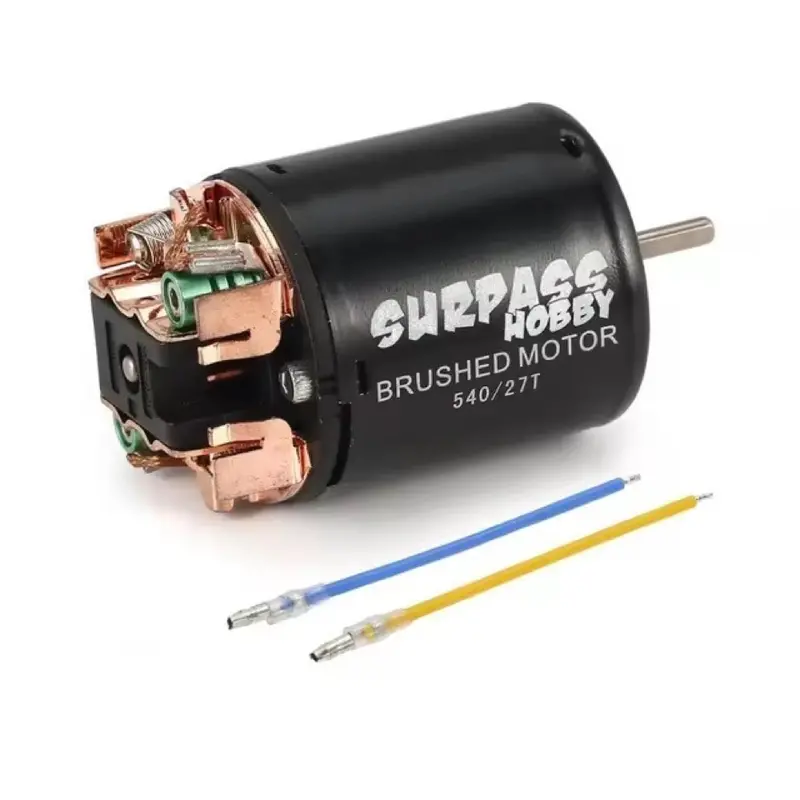 Surpass Hobby 540 Brushed Motor 3-Slot 27T Rpm: 17800 Io: 1.4A ?3.175*12Mm 1