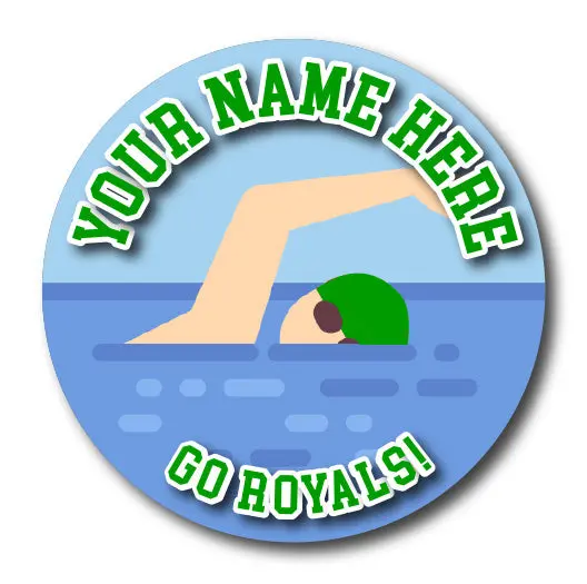 Swimming Magnet Or Sticker | Custom Swim Team Sign For Car Or Locker 5