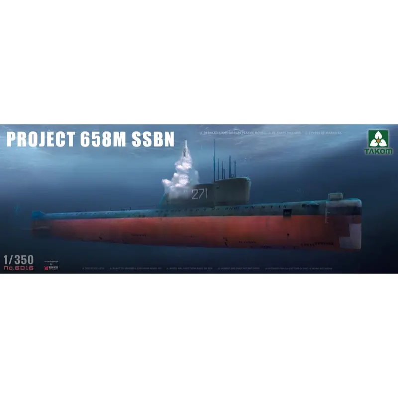Takom 6016 1/350 Project 658M Ssbn 1