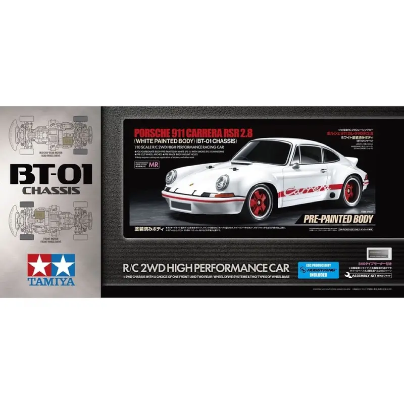 Tamiya 47507 1/10 Porsche 911 Carrera Rsr 2.8 Pre-Painted 1