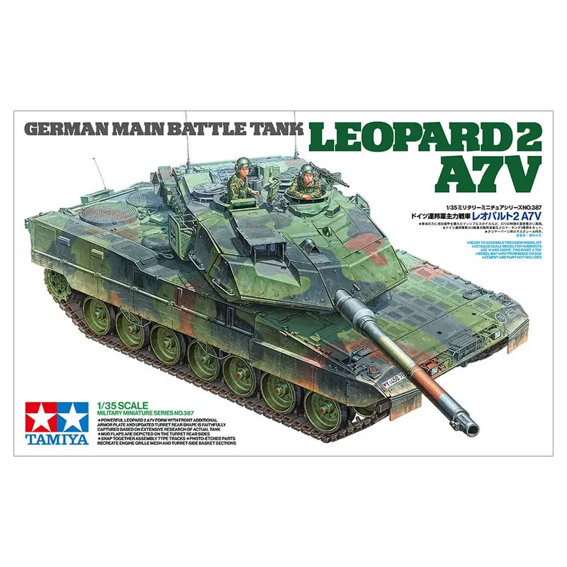 Tamiya 56047 1/16 Leopard 2 A7v German Main Battle Tank Full-Option Rc Tank Kit 1