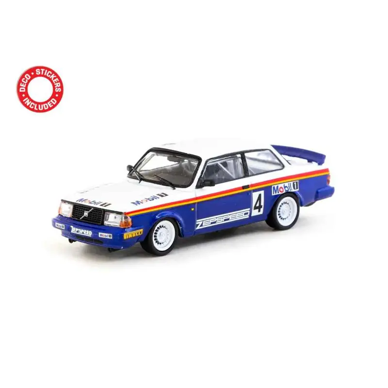 Tarmac Works 64-050-87Mal04 1/64 Volvo 240 Turbo Malaysian Group A Championships 1987 Winner Per-Gunnar Andersson 1