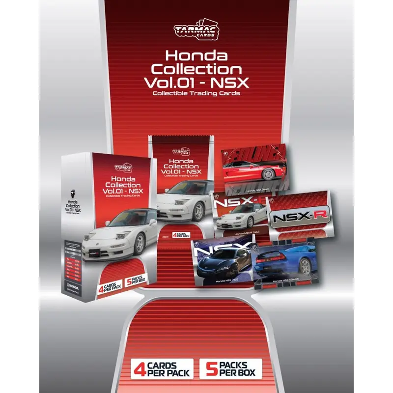 Tarmac Works C-Honc-01 Honda Collection Vol.01 Nsx Trading Cards (Single Pack) 1