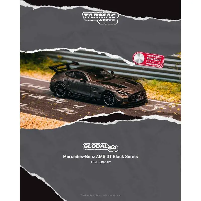 Tarmac Works T64g-042-Gy 1/64 Mercedes-Benz Amg Gt Black Series Grey 1