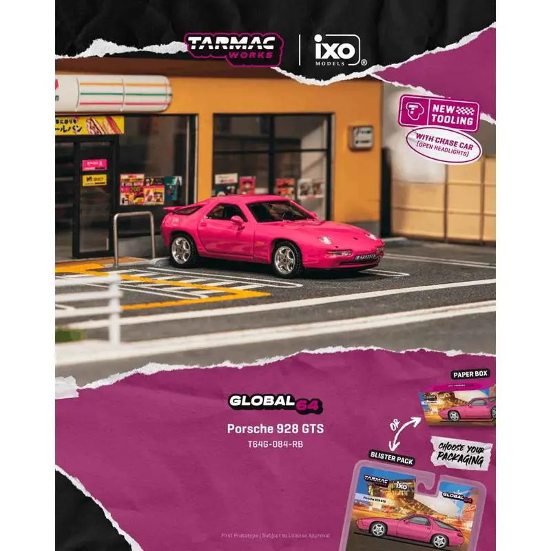 Tarmac Works T64g-084-Rb 1/64 Porsche 928 Gts Rubystone Red 1