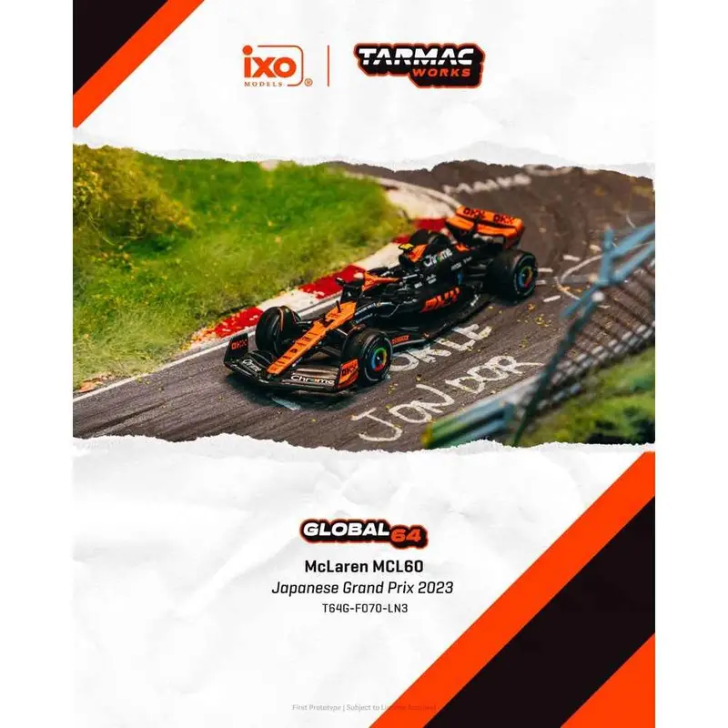 Tarmac Works T64g-F070-Ln3 1/64 Mclaren Mcl60 Japanese Grand Prix 2023 Lando Norris 1