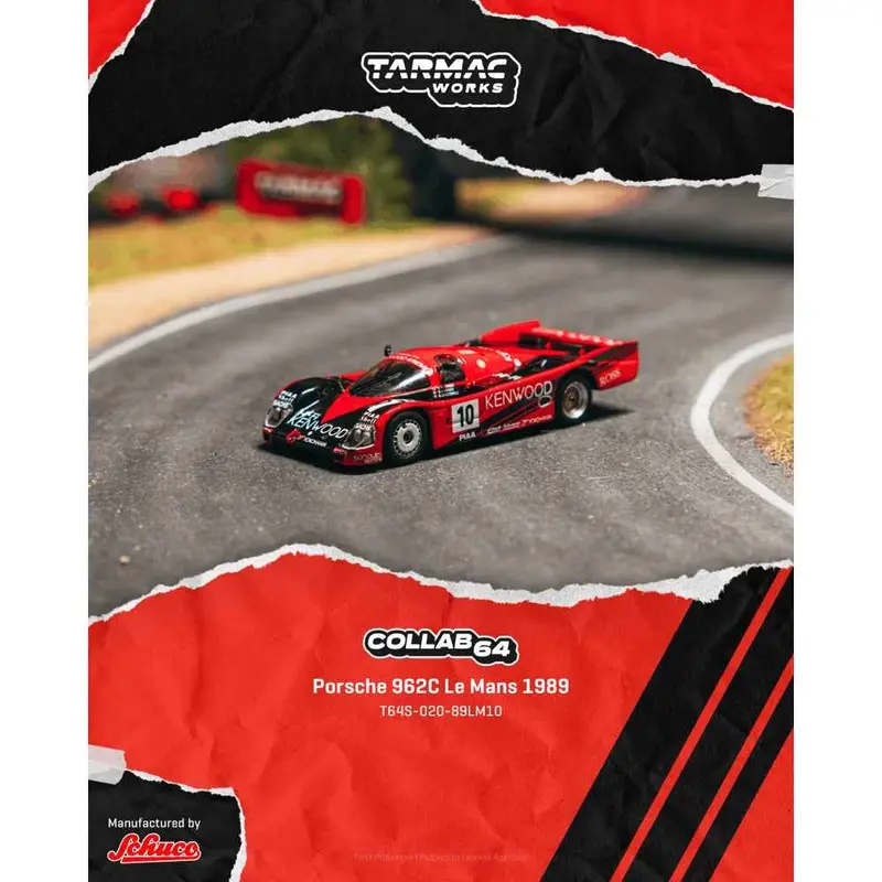 Tarmac Works T64s-020-89Lm10 1/64 Porsche 962C Le Mans 1989 #10 1