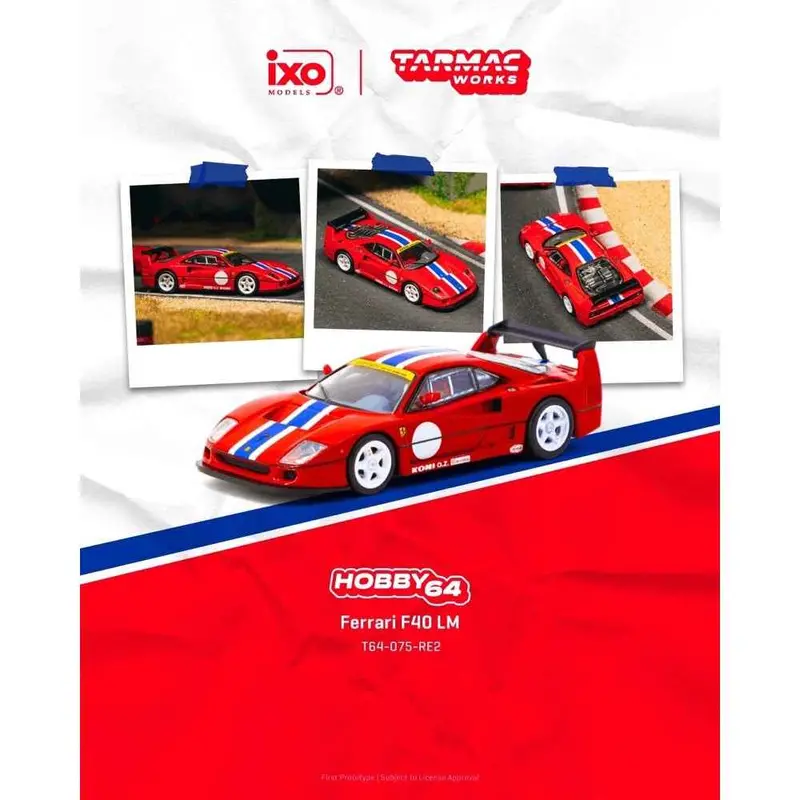 Tarmc Works T64-075-Re2 1/64 Ferrari F40 Lm Red 1
