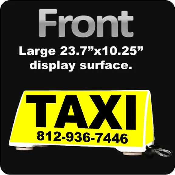 Taxi Cab Rooftop Car Sign | Cab Driver Car Topper | Magnetic Mount 1