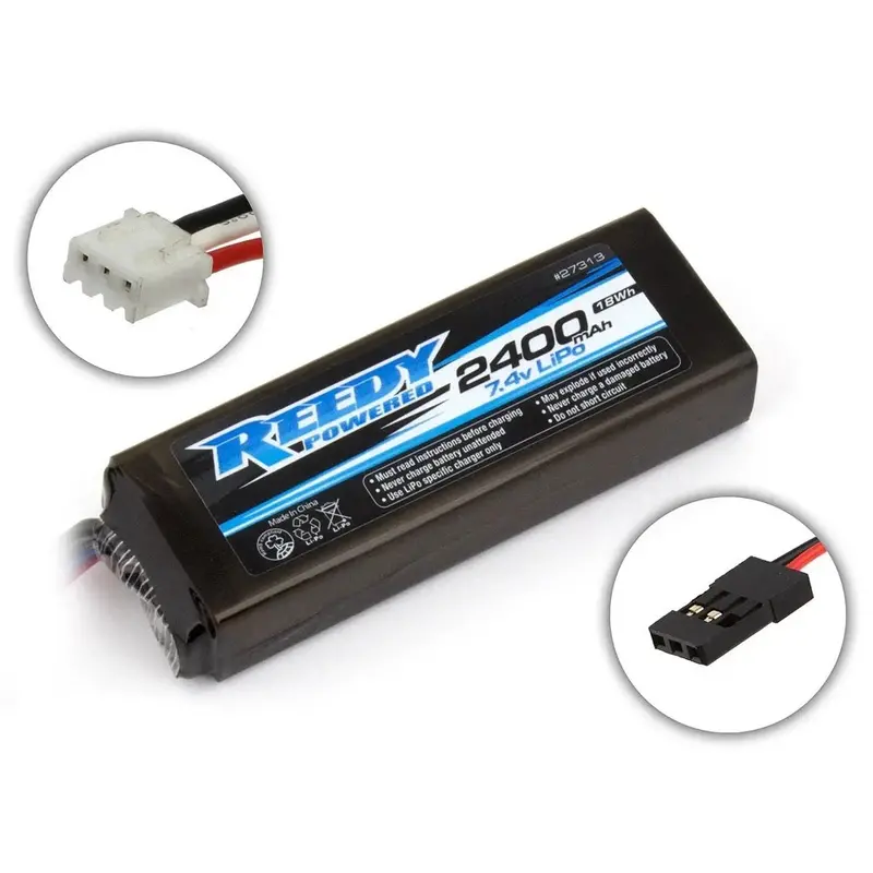 Team Associated 27313 Reedy Lipo Pro Tx/Rx 2400Mah 7.4V Flat 1