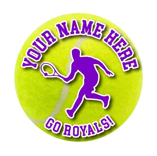 Tennis Magnet or Sticker – Custom Ball-Design Decal for Cars or Lockers