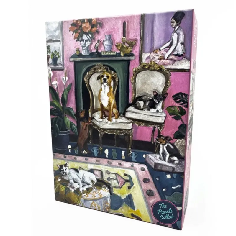 The Puzzle Collab Let's Vibe In The Pink Room 1000 Piece Puzzle 1