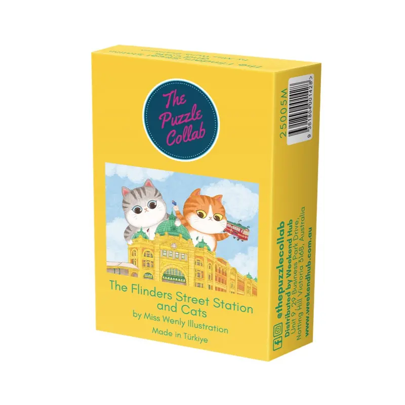 The Puzzle Collab The Flinders Street Station And Cats 99 Piece Micro Puzzle 1