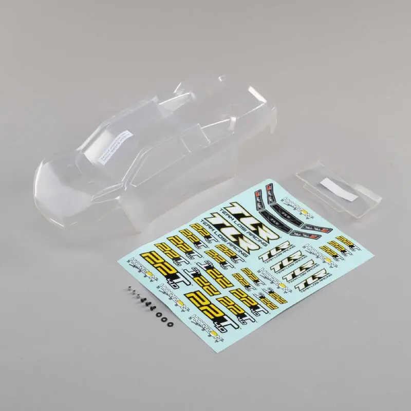 Tlr Tlr230011 Body Set Clear With Stickers 22T 4.0 1