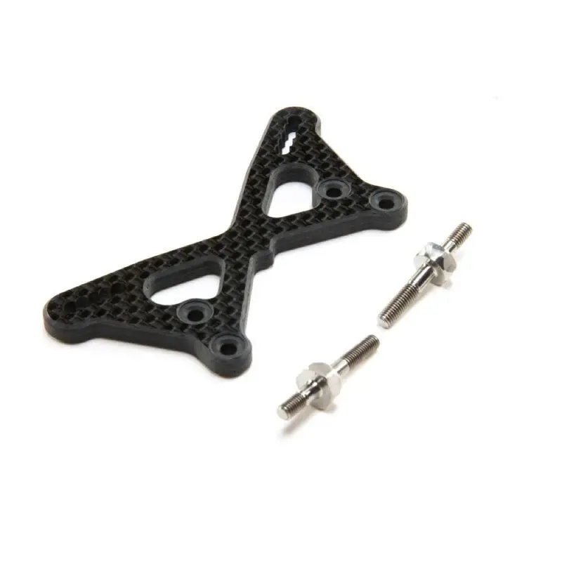Tlr Tlr334061 Carbon Front Tower +2Mm With Ti Standoffs 22 5.0 Dc Elite 1